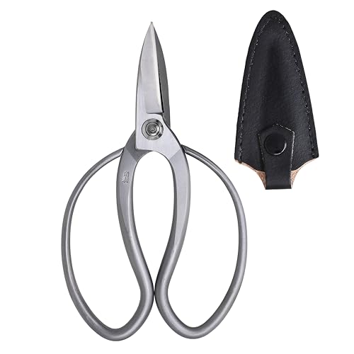 KAKURI Bonsai Scissors Made in Japan 7", Japanese Stainless Steel Blade, Okubo Shears for Bonsai and Garden Use