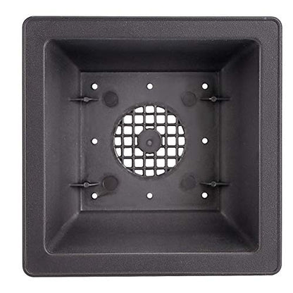 ZOENHOU 20 PCS 4.7 Inch Bonsai Training Pots, Square Plastic Bonsai Plants Growing Pot with Deep Humidity Trays for Garden, Yard, Office, Living Room, Balcony - size: 4.7x4.7 Inch