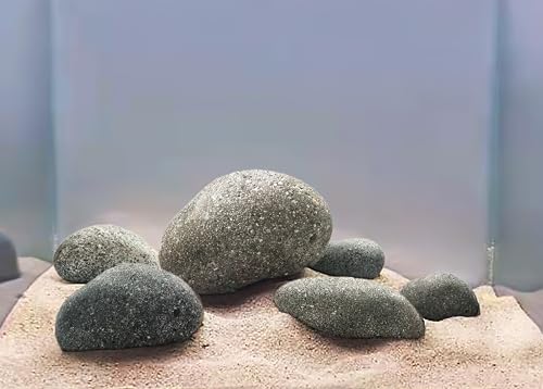 LANDEN Large Taiji Stone 18lb Natural Aquarium Rocks for Fish Tank Decor - size: 10 Taiji Stone(2-9 inches, 17lbs)