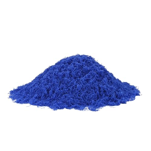 Caiyjhao Artificial Moss is Used for Dreamy Micro-Landscape, DIY Artificial Grass Decoration, Fairy Tale Garden Decoration, Indoor Planting and Flowerpot Home Decoration (Klein Blue3.5oz) - color: klein blue