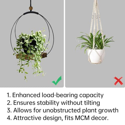 Adnkwolivt Hanging Planter for Indoor Plants - Outdoor Plant Hanger, Mid Century Metal Plant Hanger, Indoor Conner Ceiling, Gift for Mom, Plant Lovers, Housewarming - size: 1 Pack
