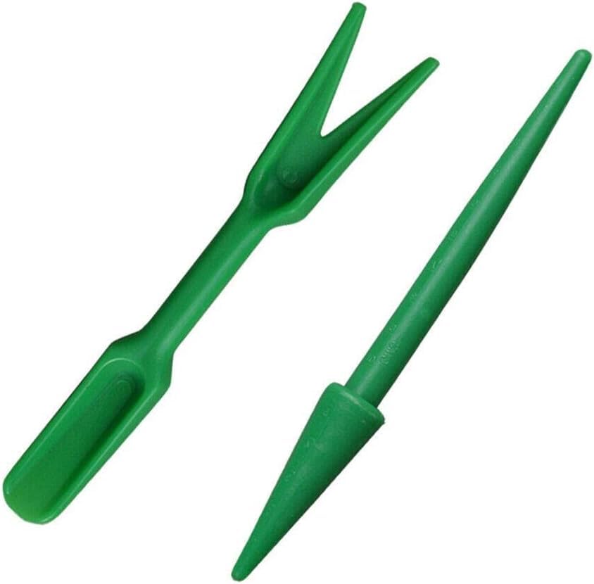 Mini Garden Hand Succulent Transplanting Tools,Widger Plastic Seedlings Dibber Sowing Digging Mini Gardens Hands Tools for Home Garden,Pack of 2 Hands Tools