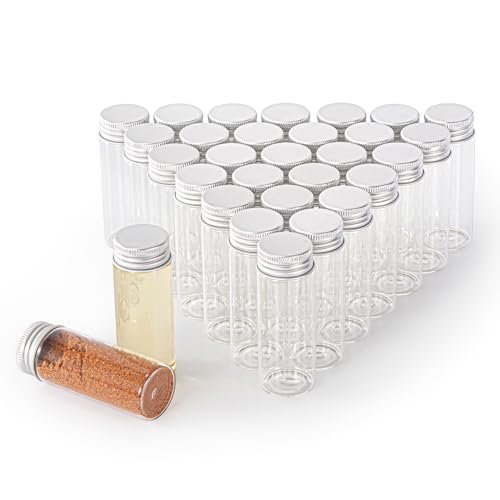 40ml Glass vials 30pcs,With aluminum screw cap30pcs Clear Glass Bottles - style: 40ml 30pcs