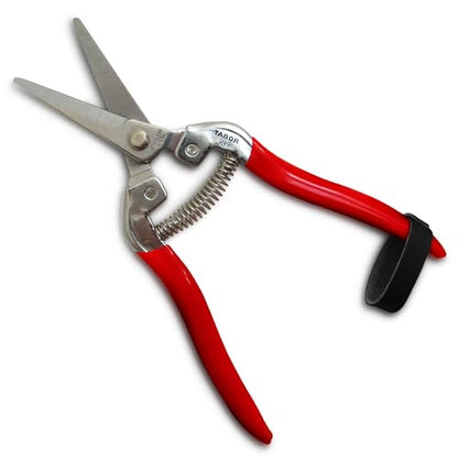TABOR TOOLS K17A Pruning Snips – 7.5" – Stainless Steel Flower Pruning Scissors for Gardening | Floral Snips and Pruners for Deadheading, Trimming & Harvesting Herbs, Flowers, Fruits or Vegetables - style: K17A Florist Scissors
