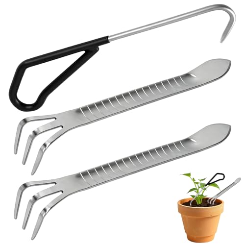 Bonsai Root Rake,Bonsai Tools Kit,Root Hook Claw Set,Rake Pic for Succulent