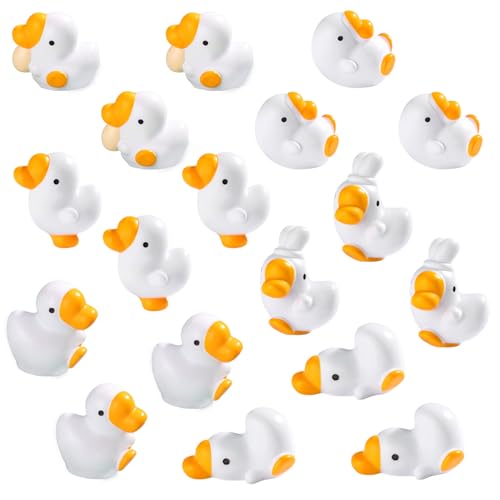 30 Pcs Mini Goose Figurines Goose Miniature Figurines Set for Fairy Garden Succulent Planter Moss Landscape and Home Decor