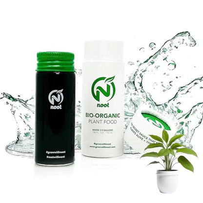 Noot 'Keep House Plants Alive' Bio-Organic Plant Food Liquid Fertilizer, Makes 3.5 Gallons, Root Boosting Mycorrhizae, Fast Growth for Monstera, Aroid, Succulent, Orchid - Use Every Watering (1 Vial) - size: Noot Plant Food (Makes 3.5 Gallons)