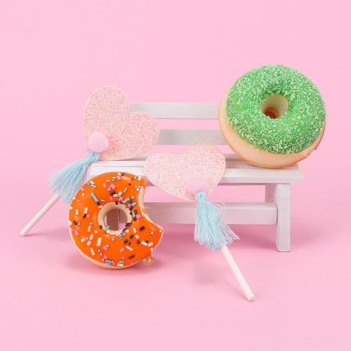 Leadigol 2 PCS Miniature Wooden Bench, Mini Furniture Bench Chair Figurines Miniature Landscape Ornament Art DIY Craft Ornament for Photobooth Props Home Decor