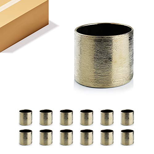 WGVI Gold Etched Ceramic Cylinder Vase Width 5.5" Height 5", Flower Arrangements, Candle Holder, Terrarium Planter Pot, Storage Container Organizer, Pen Brush Holder, Scratched Texture Design, 12 Pc - color: Gold_etched, size: 5.5"x5"H (1 Case)