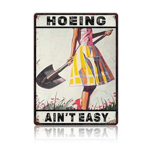Gardening Because Murder is Wrong Retro Metal Sign for Garden Club Outdoor Indoor Home Wall Decorative 12 x 16 Inch - color: Garden 8, size: 12x16Inch(30x40cm)