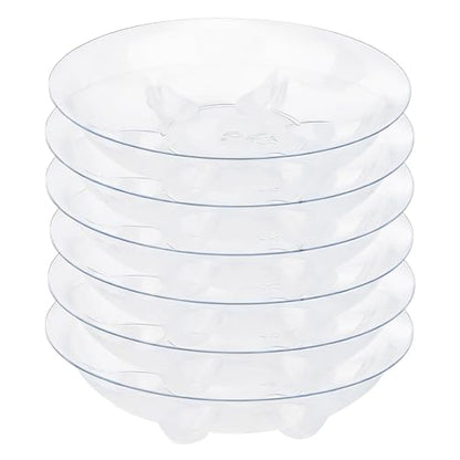 6 Pack Small Tray for Succulent planters Plant Saucer Sturdy Pot Tray,Plant Water Catcher Plastic Plant Sturdy Saucer Drip Trays for pots (4.5 INCH) - size: 4.5 inch