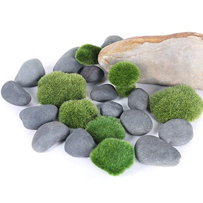 20LB Stones Pebbles River Rocks, 100% Natural Hand-Picked Premium Decorative Pebbles, Ideal for Garden Landscaping, Home Decor, Aquariums, Painting, Crafting and Gifts (Black, 20 Pounds) - size: 20 Pounds, style: Black