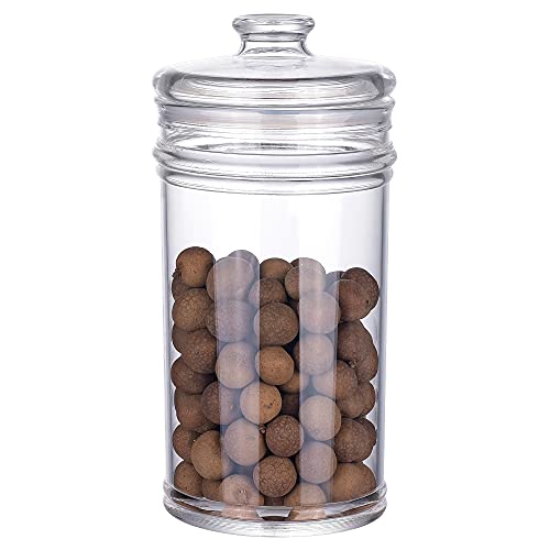 64 oz Reinforced Large Acrylic Storage Jar, Airtight Lid Cookie Jar | Ideal Canisters for Cookies, Dried Fruits, Nuts, Herbs,Cereals,etc - size: Standard 1900 ml