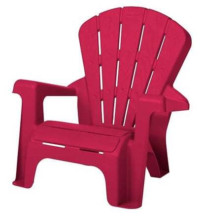 Little Tikes Kids Garden Chair 4 Pack in Red, Outdoor Toddler Activity Adirondack Chairs for Picnic, Garden, Patio, Backyard & Beach, Outdoor Chair Set - size: 4 Pack