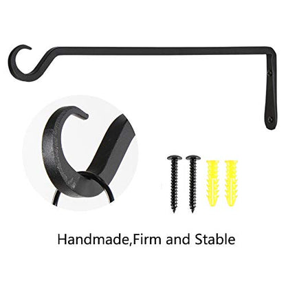 16inch 4 Pack Plant Hanger, Sturdy Hanging Plant Hangers Outdoor, Bird Feeder Hanger for Bird, Plant Hangers for Planters, Lanterns, Wind Chimes Indoor Outdoor, Upgrade Black - size: 16in-4-Black