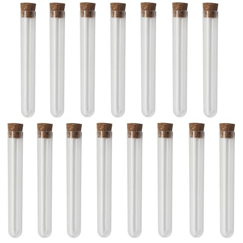15 Pack Clear Test Tubes - size: 15pcs