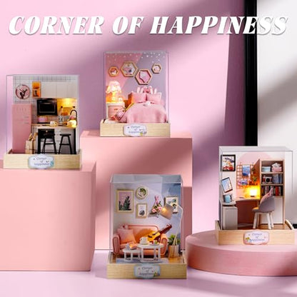 Flever Dollhouse Miniature DIY House Kit Creative Room with Furniture for Romantic Artwork Gift (Crushing Moment) - color: Crushing Moment