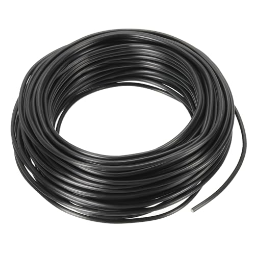 PATIKIL 2.5mm x 60ft Bonsai Training Wire,Floral Wire Stems Anodized Aluminum Tree Wire for Gardening Branch Fixing,Black - color: Black, size: 2.5 mm x 18.3 m
