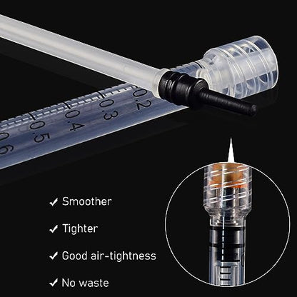 1ml 25G 1inch Syringe with Needle, Sterile Disposable Packaging. (100) - style: 1ML-25G-1IN