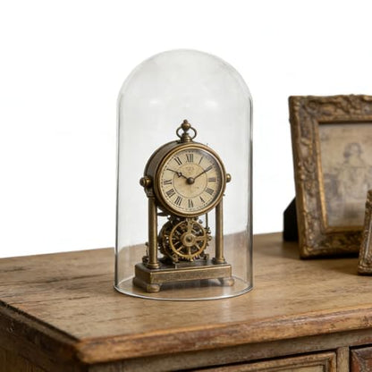 Glass Display Dome Cloche - 8"x5" Clear Glass Bell Jar for Anniversary Clocks Terrariums Plants & Trinkets Showcase for Collectibles & Keepsakes No Base - size: 20.00X12.00X12.00CM