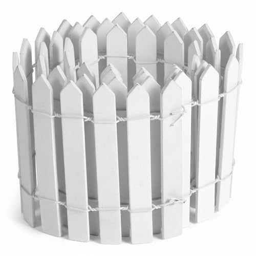 35 Inche Mini Fairy Garden Fence Small Wood Decorative Picket Fence