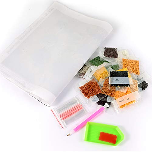 KTHOFCY 5D DIY Diamond Painting Kits for Adults Kids, Sea Turtle Stained Glass Full Drill Embroidery Cross Stitch Crystal Rhinestone Paintings Pictures Arts Wall Decor Painting Dots Kits 15.7X11.8 in