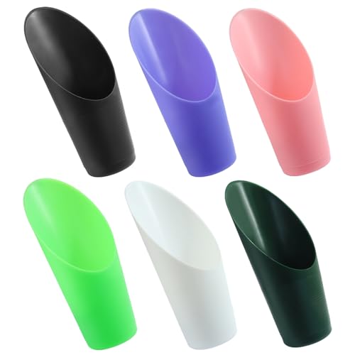 6 Pcs Bonsai Soil Scoops Plastic Garden Shovels, Colorful | Mini Potting Scoops, For Plant Succulent, Lightweight and Durable Design, For Easy Gardening and Transplanting Tasks