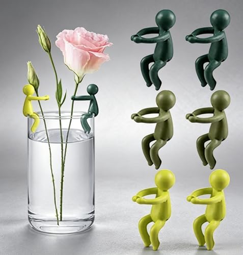6 Pcs Cute Plant Propagation Buddies, Acrylic Plant Stem Support Holder, Plant Shoots Fixing Stand for Indoor Outdoor Garden - color: muticolor