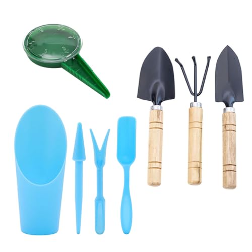 Succulent Tools Mini Garden Tools Kit 8 Pieces - color: Blue