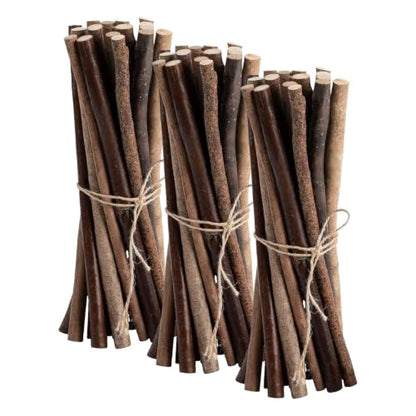 Craft Sticks Twigs Crafting Natural Wood Log Sticks DIY Cuttable Rustic Christmas Home Wall Decoration Length 9.84 in/10 PCS (Pack of 3) - size: 40PCS(0.35-0.47 inch) (Pack of 3)