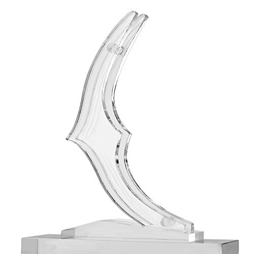 ZJchao Shaped Acrylic Rose Display Stand, Single Real Rose Flower or 24K Artificial Flower Transparent Base Rose Shelf Support Room Decoration(Shaped)