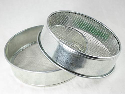 Set of 2 Mini Soil Sieves - 1/16" & 3/16" Bonsai/House Plant Re-Potting Tool