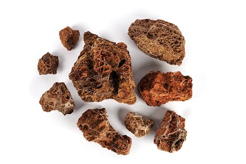 LANDEN Maple Leaves Stone 18lb Natural Aquarium Rocks for Fish Tank Decor - size: 14 Maple Leaves Stone(3-9 inches,18lbs)