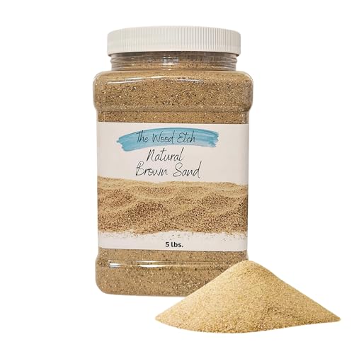 5 lb Natural Sand for Sandbox, Sand Art, Home Decor, Sensory Bin, Aquarium & More, Odorless, Non-Toxic, Safe for Kids & Pets, Versatile, and Clump-Free for Easy Handling - size: 5 LB