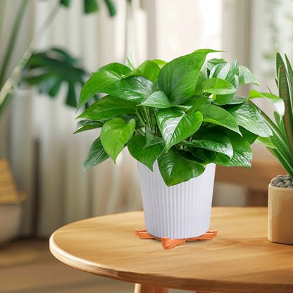 48Pcs Flower Plant Pot Feet, Triangle Plastic Pot Lifters Supports Small to Large Flower Planters, Invisible Flower Pot Risers, Potted Plant Stand Flower Pot Feet for Indoor and Outdoor Planter
