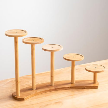 5 Tiers Desk Plant Stand Window Sill Plant Shelf Tabletop Succulent Stand Flower Pot Stand Holder Desktop Plant Stand Indoor Plant Rack for Succulent Herb in Living Room Office (Circle) - size: Circle