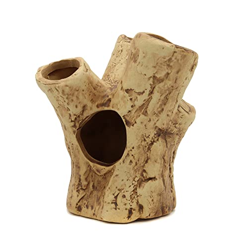 ALEGI Aquarium Cave Tree Stump Hole for Betta Fish, Shrimp, Cichlid