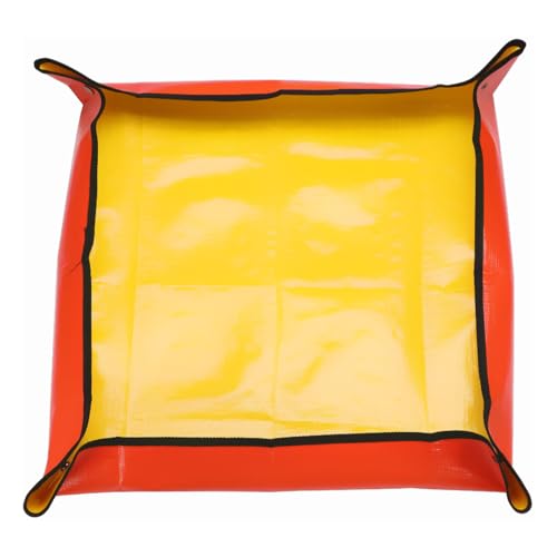 HARFINGTON Repotting Mat 26"x26" PE Cloth Waterproof Plant - color: Yellow, size: 26" x 26"