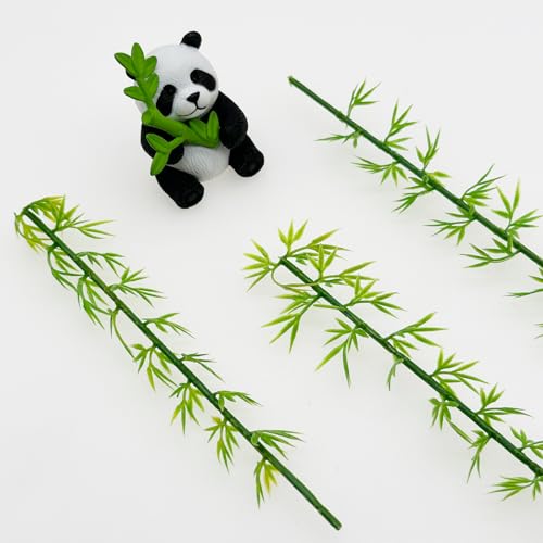 Woohome Model Miniature Bamboo Trees, Green Plastic Bamboo Trees for Building Model, Home Miniature Landscape Landform Diorama Project, 50 PCS, 4.72’’ - color: 50PCS 12CM