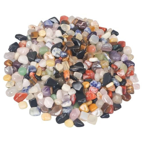 Smoothed River Rocks, Decorative Landscaping Pebbles for Aquarium Fish Tank - color: Mixed color, size: 1 Pound