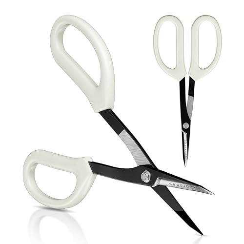 Precision Gardening Scissors Plant Trimming Pruning Shears Garden Pruners for Orchid Bonsai Hydroponic Flower Clipper Garden Snip 8 Inch Long