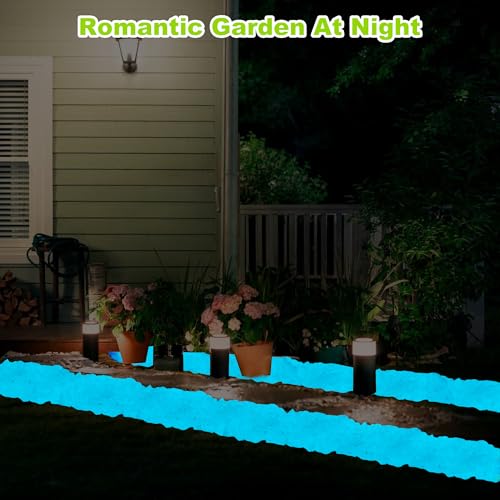 1000pc Glow in The Dark Blue Stones Blue Rocks for Garden Luminous Pebbles Glow Stones Glowing Rocks Outdoor Luminous Stone for Fish Tank Garden Patio Aquarium Walkway Driveway,Blue - size: 1000, style: Blue