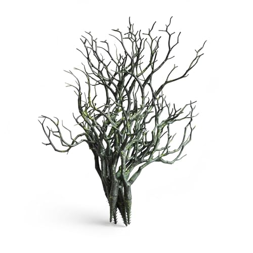 13.8 inches Artificial Coral Branches Fake Antler Branches Small Branches for Home Decoration Flower Arrangement Wedding Christmas Halloween Festival (Green 10PCS) - color: Green 10pcs