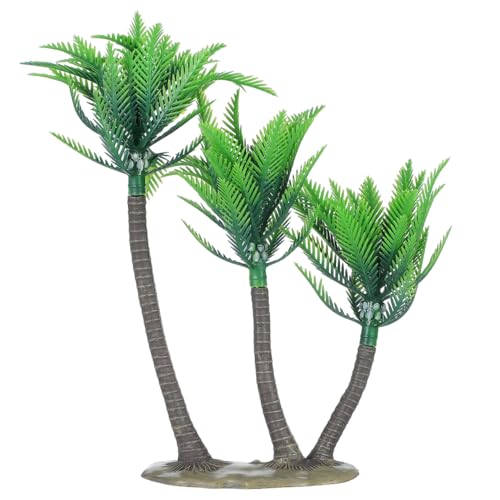PRETYZOOM 11 Inch Artificial Coconut Tree Faux Palm Plant Decor