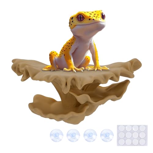 Westant Mushroom Decor for Reptile Tank, Pet-Safe (Almond, Shelf Cap) - color: Almond, size: Shelf Cap