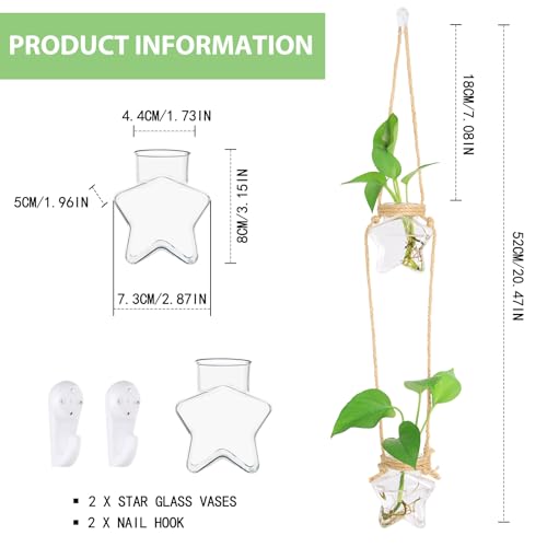 XXXFLOWER Plant Propagation Station with Wooden Stand+Wall Hanging Propagation Station
