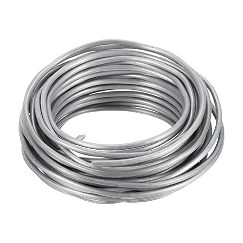 PATIKIL 3.5mm Bonsai Training Wire, Floral Wire Stems Anodized Aluminum Tree Wire 32.8 Feet Total for Gardening Branch Fixing, Silver Tone - color: Silver Tone, size: 3.5 mm x 10 m