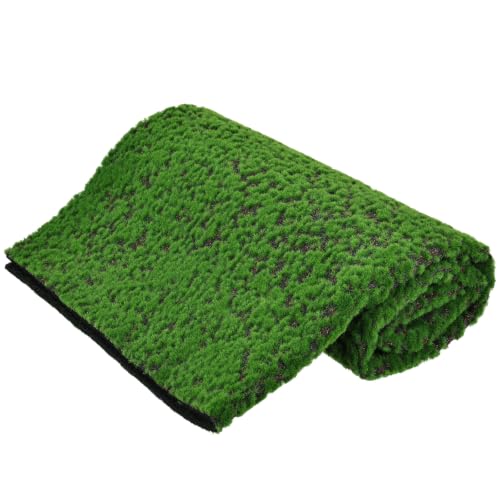 Artificial Moss Mat 39.4 x 39.4 Inches Realistic Fake Green Sheet Moss Carpet Faux Lush Turf for Indoor Outdoor Decor DIY Grass Cover for Walls Fairy Gardens Tabletops Home Office Wedding