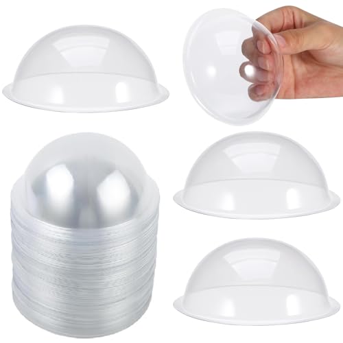 BESPORTBLE Plastic Domes for Crafts: 20Pcs Clear Round Shaker Covers for Shaker Card Making and Supplies Dimensional Domes for Paper Crafting, Handmade Scrapbooking Embellishments