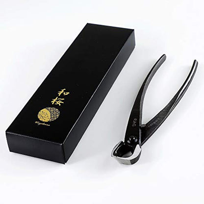 Wazakura Bonsai Tool Kit Made in Japan, Yasugi Steel Ashinaga Bonsai Scissors 8.2 inch (210mm) + Concave Branch Cutter 8 in (200mm) Starter Set (Yasugi Steel Ashinaga Scissors + Concave Branch Cutter)